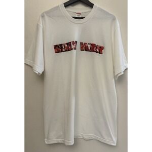NWOT SUPREME HOLY WAR White T-shirt‎